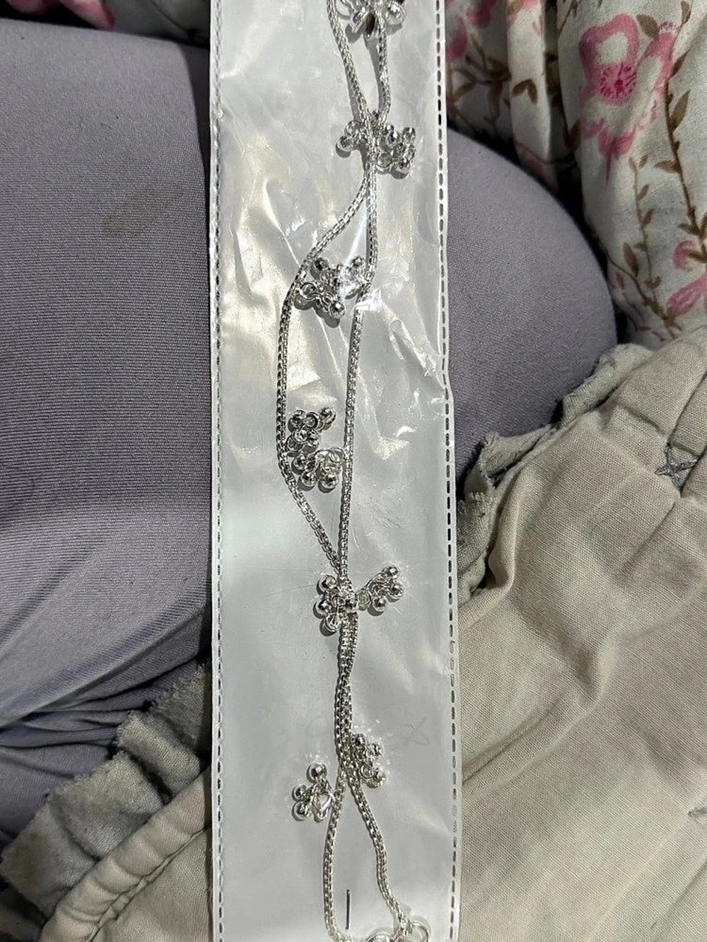 Silver-Tone Charm anklet NWT